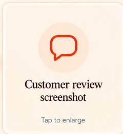 Customer review screenshot